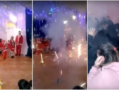 Πρωτοχρονιάτικο πάρτι νηπιαγωγείου μετατράπηκε σε εφιάλτη λόγω έκρηξης βεγγαλικών (βίντεο)